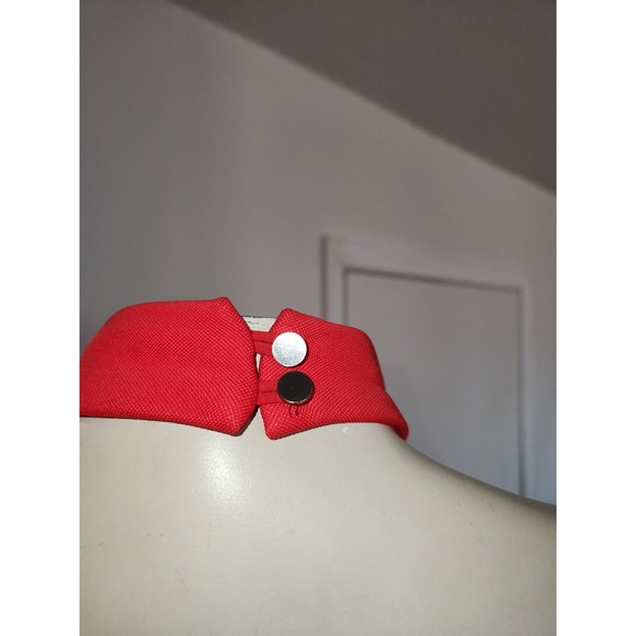 NICHOLAS Red Halter Neck Keyhole Maxi Dress Ladder Stitch Detail Formal Gown 4 - Picture 13 of 13